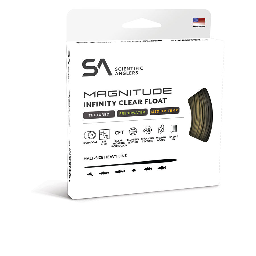 SA Magnitude Textured Infinity 10' clear float tip