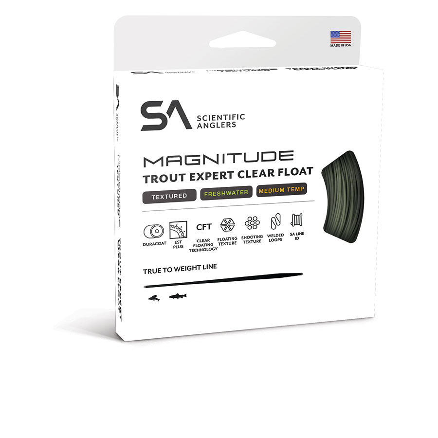 SA Magnitude Textured Trout Expert 10' Clear Float Tip