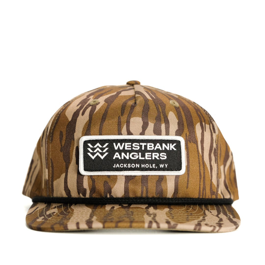WBA Mossy Oak Bottomland Camo Rope Hat