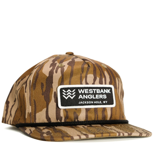 WBA Mossy Oak Bottomland Camo Rope Hat