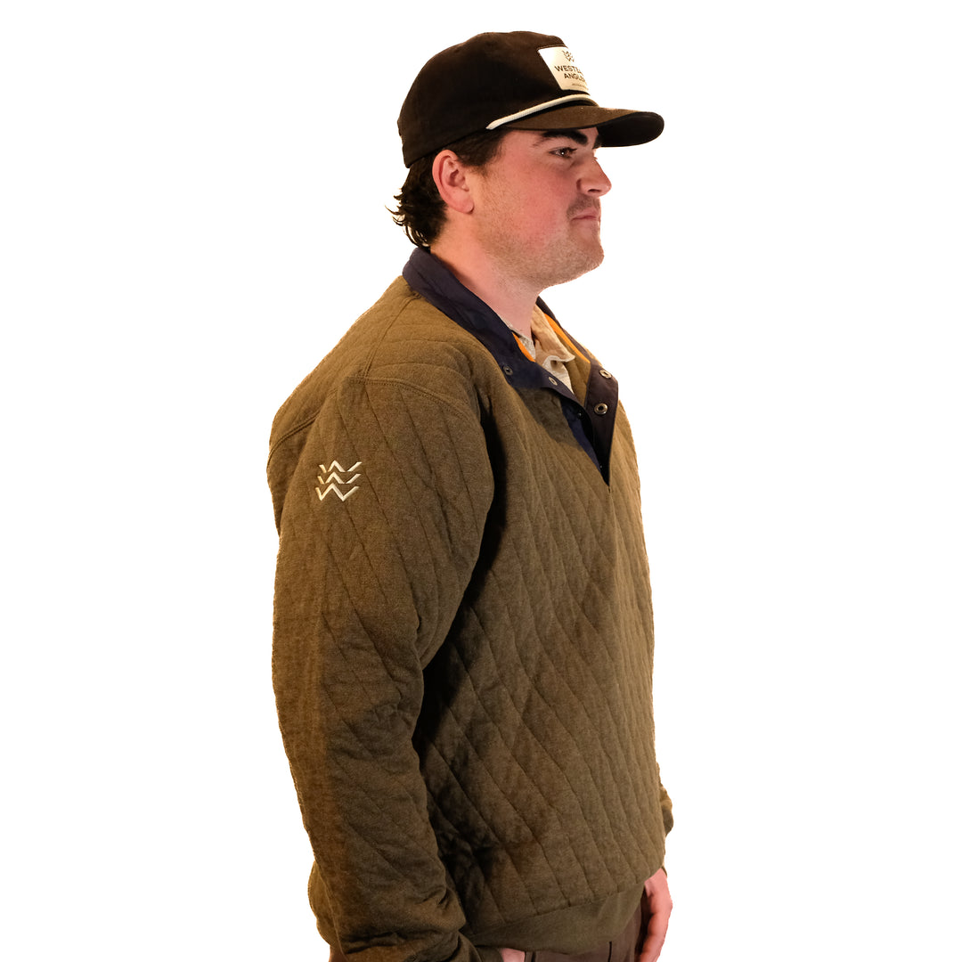 WBA Orvis Quilted Snap Sweatshirt
