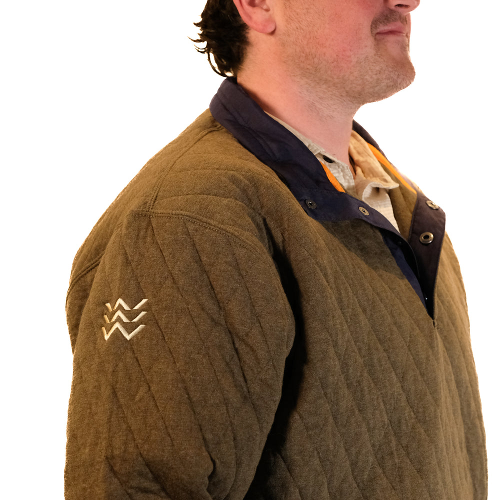 WBA Orvis Quilted Snap Sweatshirt