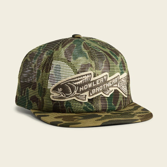 Howler Bros Unstructured Snapback Hat : Trout Bolt : Camo
