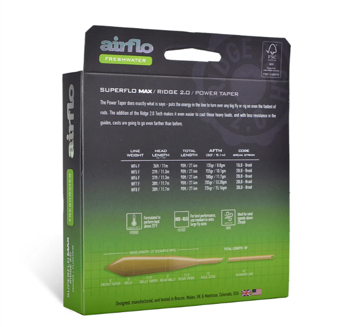 Airflo Superflo Max Ridge 2.0- Power Taper