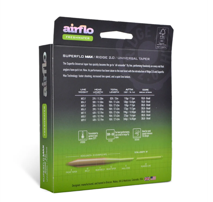 Airflo Superflo Max Ridge 2.0- Universal Taper
