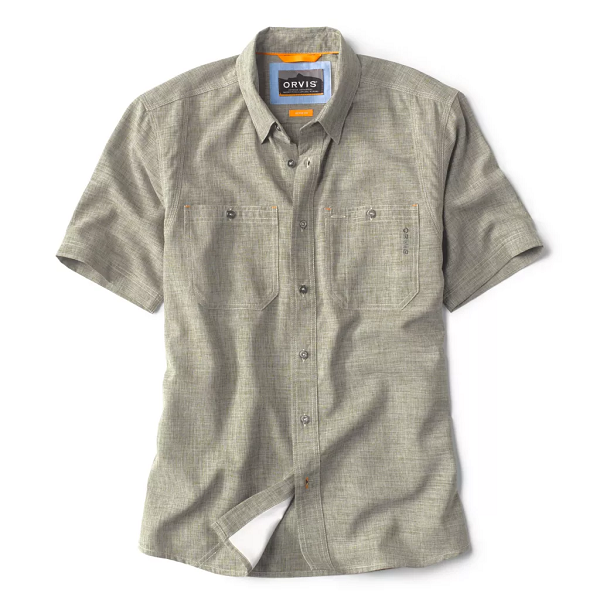Orvis Printed Tech Chambray Short Sleeve Shirt